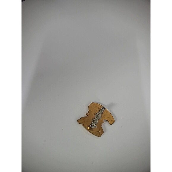 Vintage Juliette Low Birthplace Girl Scouts of America Gold Tone Flower Jewelry - Picture 9 of 9